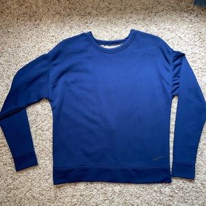 Nike Navy Open Back Crewneck Sweater
